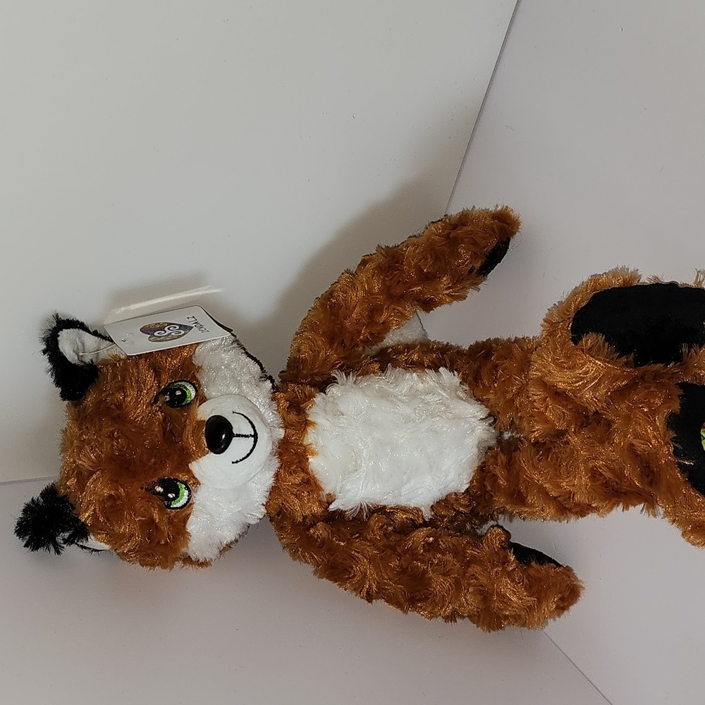 Zenpalz Plush Fox Toy with Sleep Mask - Brown and White Brand New
